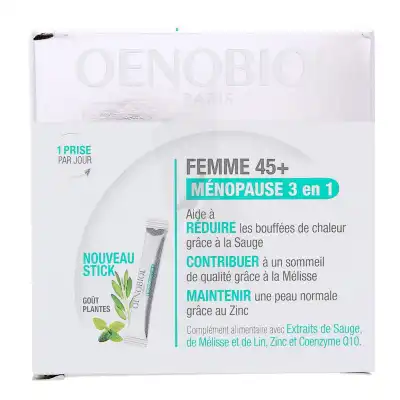 Oenobiol Femme 45+ Menopause 3 En 1 30 Sticks à PARIS