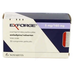 Exforge 5 Mg/160 Mg, Comprimé Pelliculé