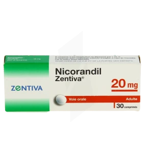 Nicorandil Zentiva 20 Mg, Comprimé