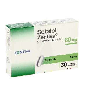 Sotalol Zentiva 80 Mg, Comprimé Sécable