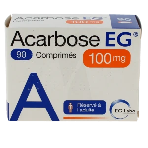 Acarbose Eg 100 Mg, Comprimé