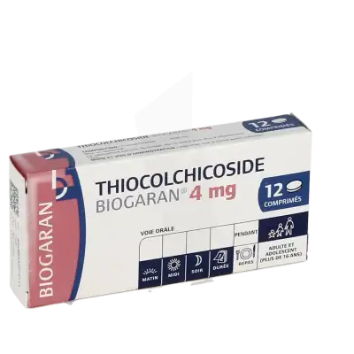 Thiocolchicoside Biogaran 4 Mg, Comprimé à Paris