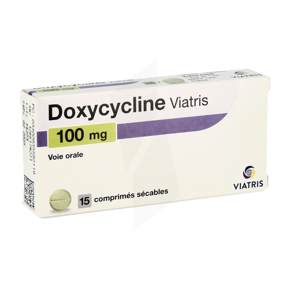 Doxycycline Viatris 100 Mg, Comprimé Sécable