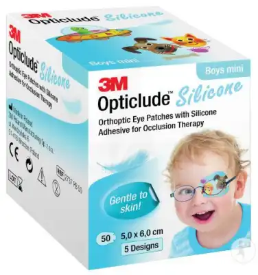 Opticlude Design Boy Pansement Orthoptique Silicone Mini 5x6cm à LA VALETTE DU VAR