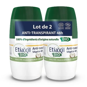 Etiaxil Végétal Déodorant Anti-transpirant 48h Coco Bio 2roll-on/50ml
