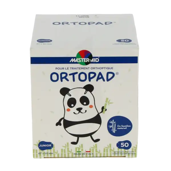 Ortopad Pansement Ophtalmique Junior Blanc B/50