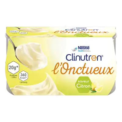 Clinutren L'onctueux Nutriment Citron 4 Cups/200g à Monsempron-Libos