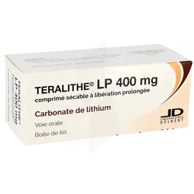 Teralithe Lp 400 Mg, Comprimé Sécable à Libération Prolongée à TOULOUSE