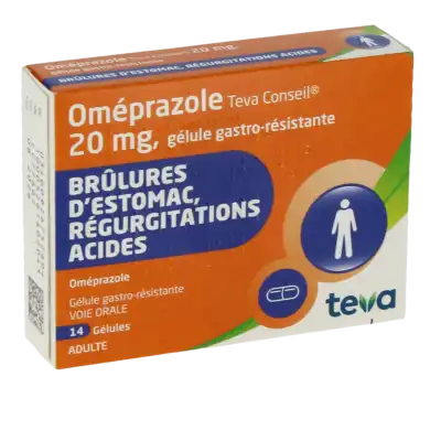 Omeprazole Teva Conseil 20 Mg, Gélule Gastro-résistante à Saint-Brevin-les-Pins