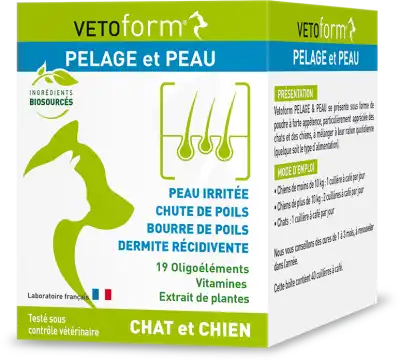 Vetoform Complement Alimentaire Pelage Et Peau Chien Et Chat Pot 100 G à FESSENHEIM