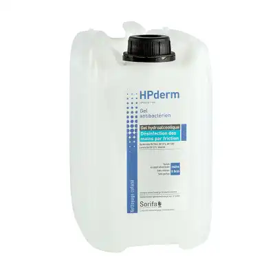 Hpderm® Gel Hydroalcoolique Désinfection Des Mains Par Friction Bidon 5l à Pradines