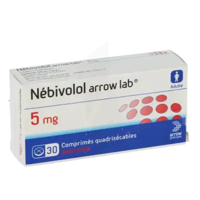 Nebivolol Arrow Lab 5 Mg Cpr Quadriséc Plq/30 à Casteljaloux