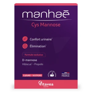 Nutrisanté Manhae Cys Mannose Poudre 10 Sticks