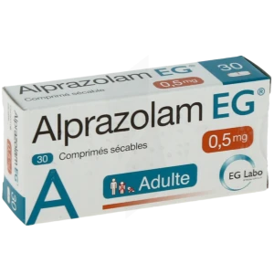 Alprazolam Eg 0,50 Mg, Comprimé Sécable