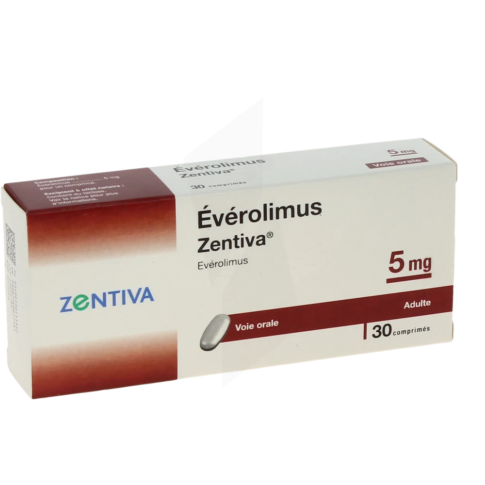 Everolimus Zentiva 5 Mg, Comprimé