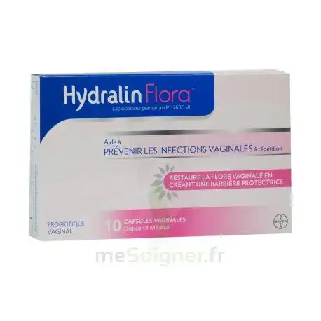 Hydralin Flora Caps Vaginales Déséquilibre De La Flore Vaginale B/10
