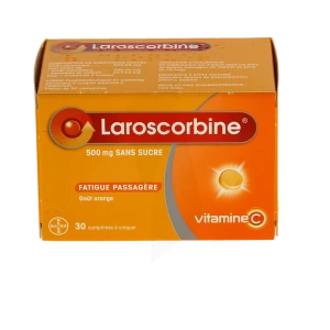 Laroscorbine 500 Mg Sans Sucre, Comprimé à Croquer édulcoré à L'aspartam