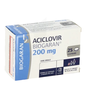 Aciclovir Biogaran 200 Mg, Comprimé