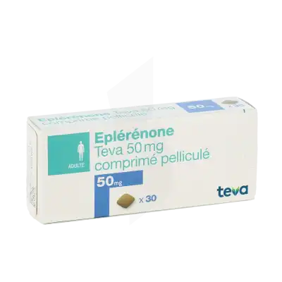 Eplerenone Teva 50 Mg, Comprimé Pelliculé à Bressuire