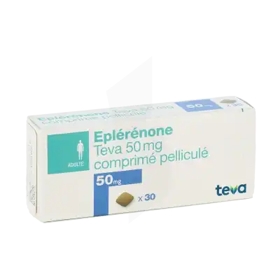 Eplerenone Teva 50 Mg, Comprimé Pelliculé à CHAMPAGNOLE