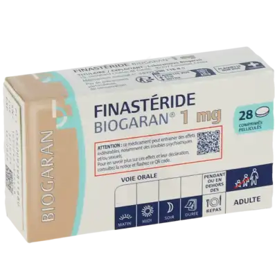 FINASTERIDE BIOGARAN 1 mg, comprimé pelliculé