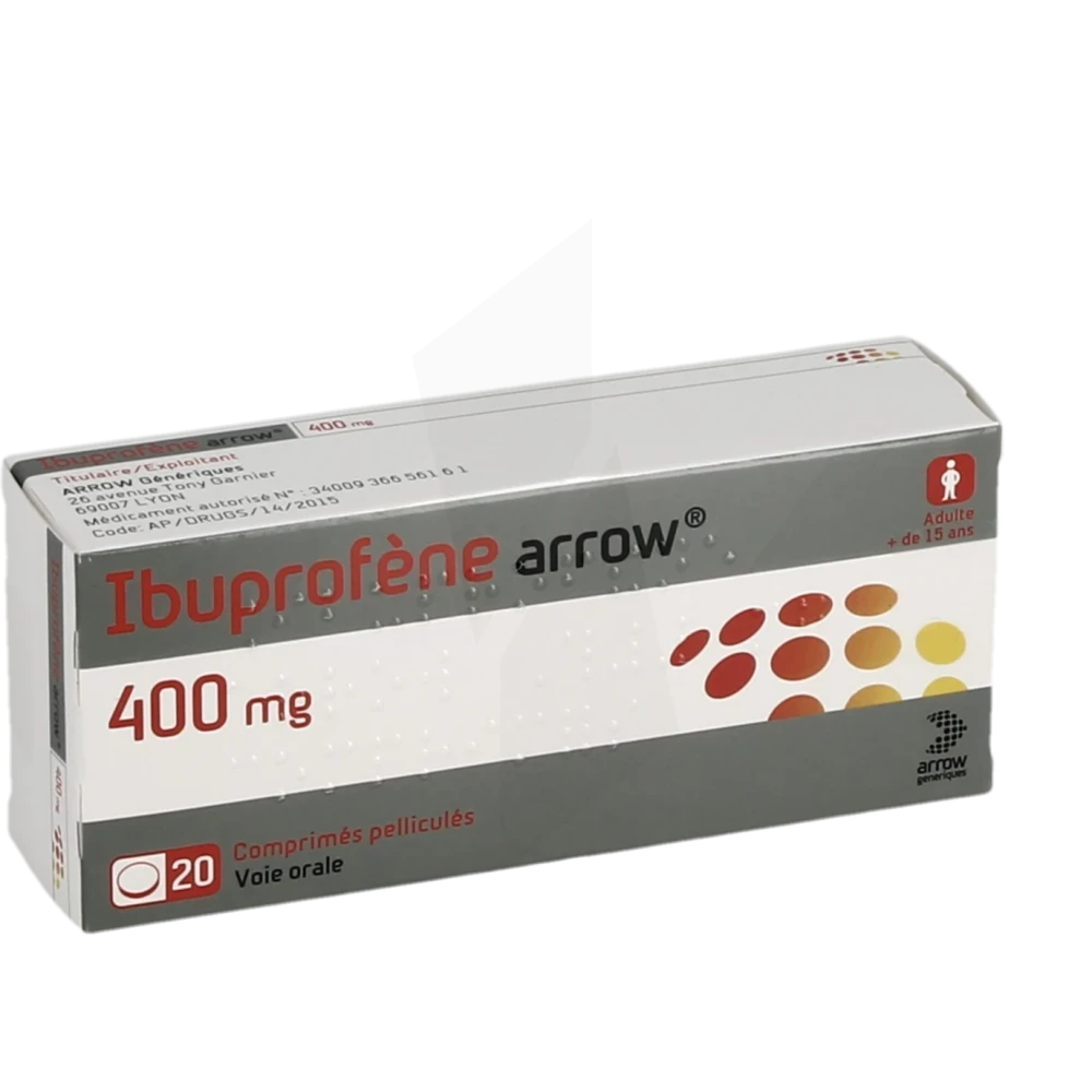 Ibuprofene Arrow 400 Mg, Comprimé Pelliculé