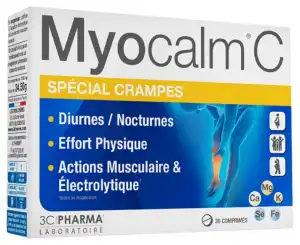 Myocalm C Cpr Crampes B/30 à LA COTE-SAINT-ANDRÉ