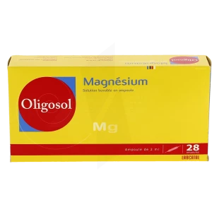 Oligosol Magnésium Solution Buvable 28 Ampoules/2ml