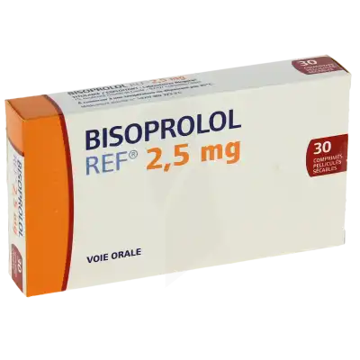 Bisoprolol Ref 2,5 Mg, Comprimé Pelliculé Sécable à LE LAVANDOU