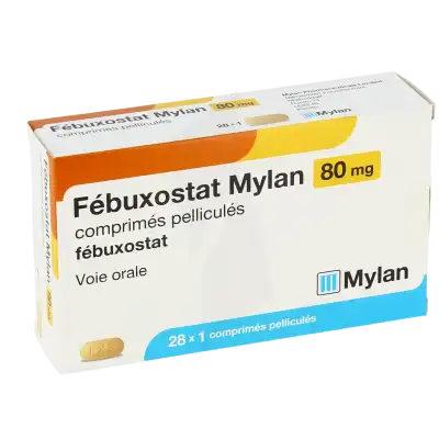 Febuxostat Mylan 80 Mg, Comprimé Pelliculé à SAINT-SAENS