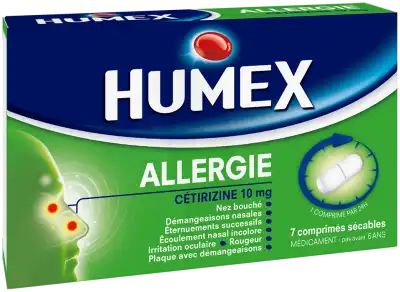 Humex Allergie Cetirizine 10 Mg, Comprimé Pelliculé Sécable à Paris