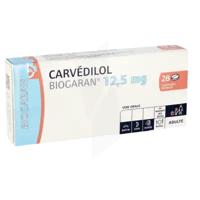 Carvedilol Biogaran 12,5 Mg, Comprimé Sécable à RUMILLY