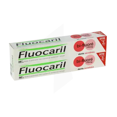 Fluocaril Bi-fluoré 145mg Dentifrice Dents Sensibles 2t/75ml à ANDERNOS-LES-BAINS