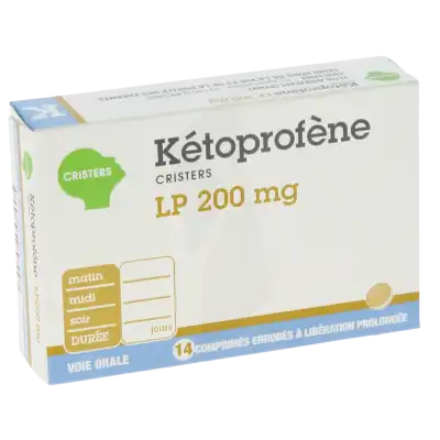 Ketoprofene Cristers Lp 200 Mg, Comprimé Enrobé à Libération Prolongée à ROMORANTIN-LANTHENAY