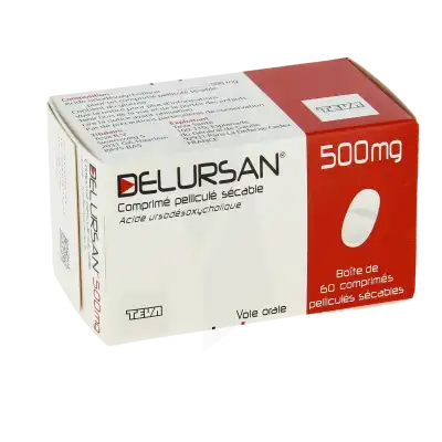 DELURSAN 500 mg, comprimé pelliculé sécable