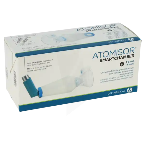 Atomisor Smartchamber Chambre Inhalation Avec Masque Jeune Enfant 12mois-6ans