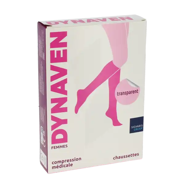 Dynaven Transparent Chaussettes  Femme Classe 2 Beige BronzÉ X Large Normal