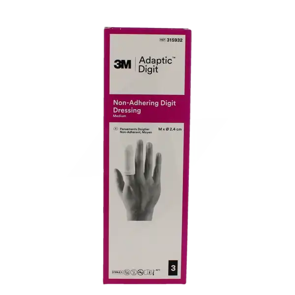 Adaptic Doigtier, Moyen, Diamètre 2,4 Cm , Bt 3