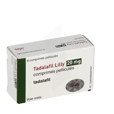 TADALAFIL LILLY 20 mg, comprimé pelliculé