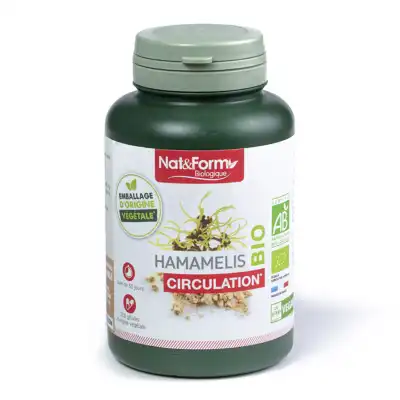 Nat&form Bio Hamamelis Bio 200 Gélules Végétales à Mérignac