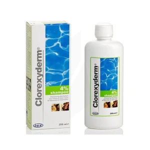 Clorexyderm 4 % Shampooing Désinfectant Chien/chat 250ml