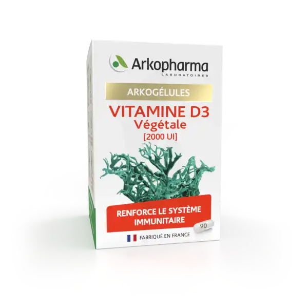 Arkogelules Vitamine D3 VÉgÉtale Lichen GÉl Fl/90