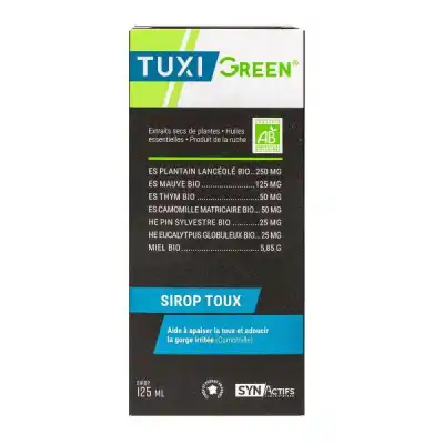 Synactifs Tuxigreen Bio Sirop Fl/125ml à TOULON
