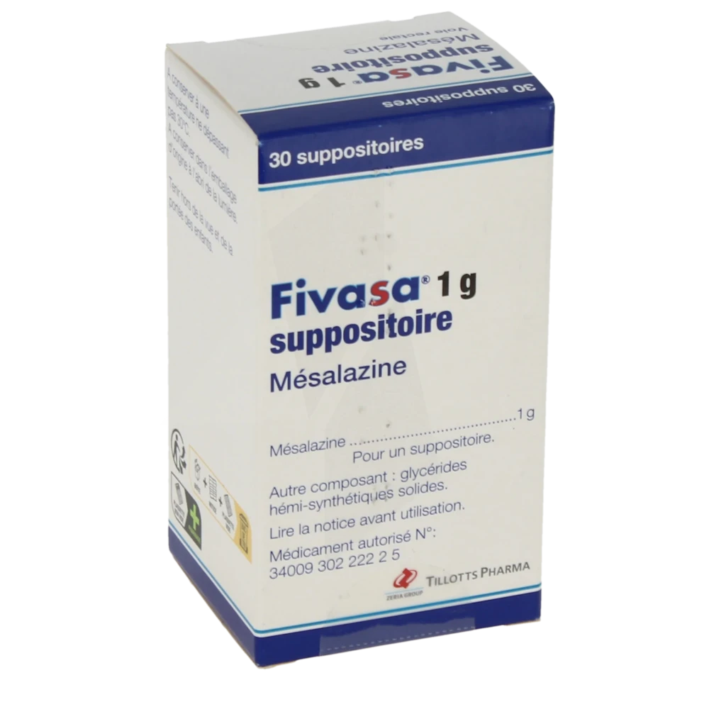 Fivasa 1 G, Suppositoire