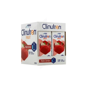 Clinutren Fruit Nutriment Poire Cerise 4briques/200ml