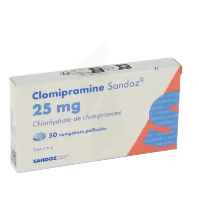 Clomipramine Sandoz 25 Mg, Comprimé Pelliculé à TOULOUSE