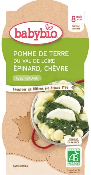 Babybio Bol Pomme De Terre Epinards Chèvre