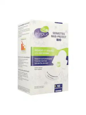 Unyque Bio Serviette Périodique Coton Bio Maxi B/10 à MONSWILLER