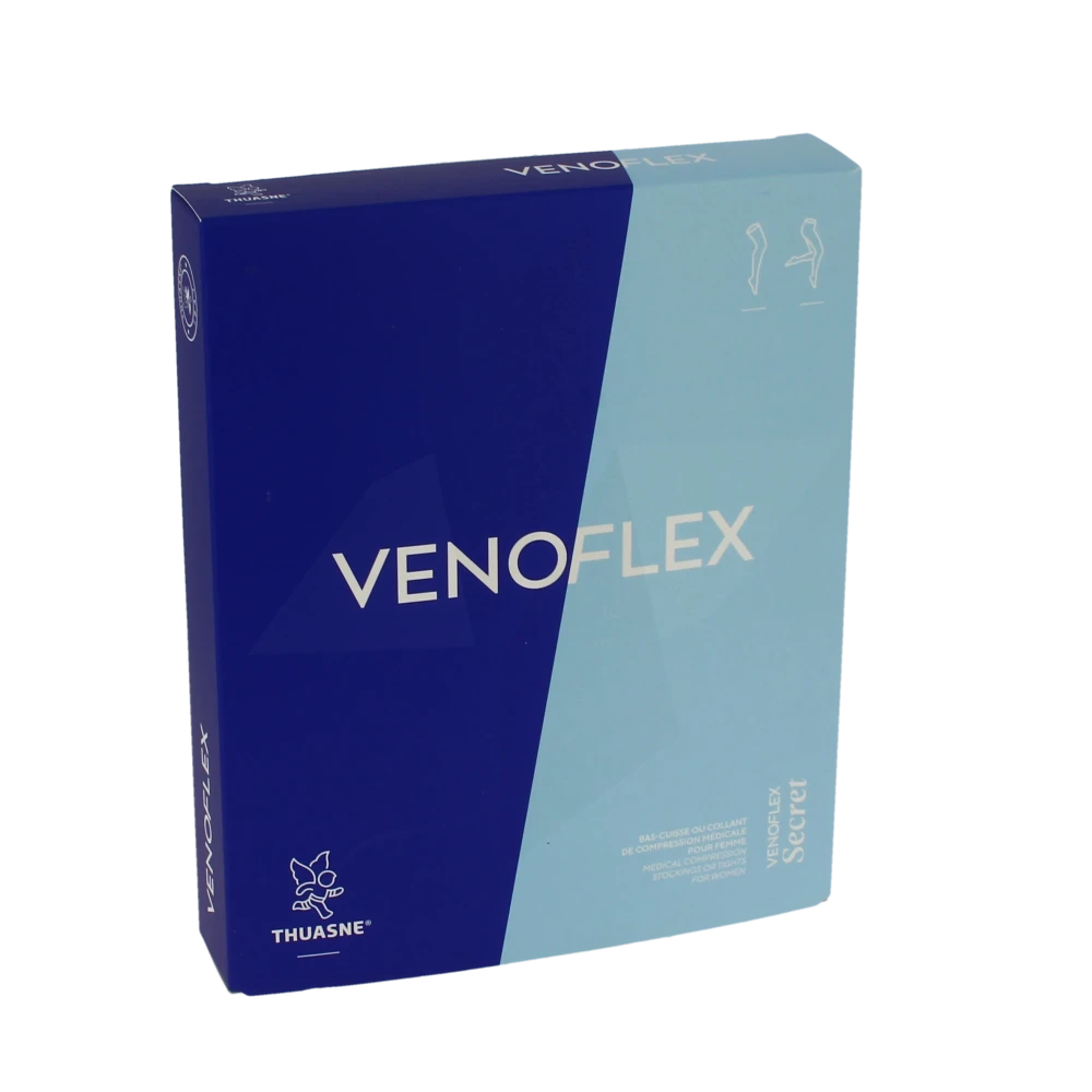 Venoflex Secret 2 Bas Antiglisse Femme Marine T3n