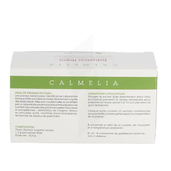 Calmelia Thym Tisane 25 Sachets